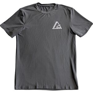 Men's Black Casual Short Sleeve Tee Graphic Regular Fit Crew Neck T-shirt Size M